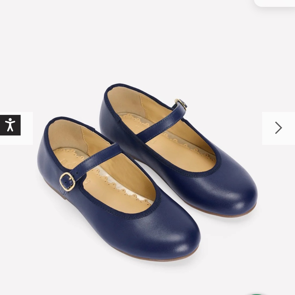 Mini Boden Girl’s  Mary Jane Shoes Navy  Size 36